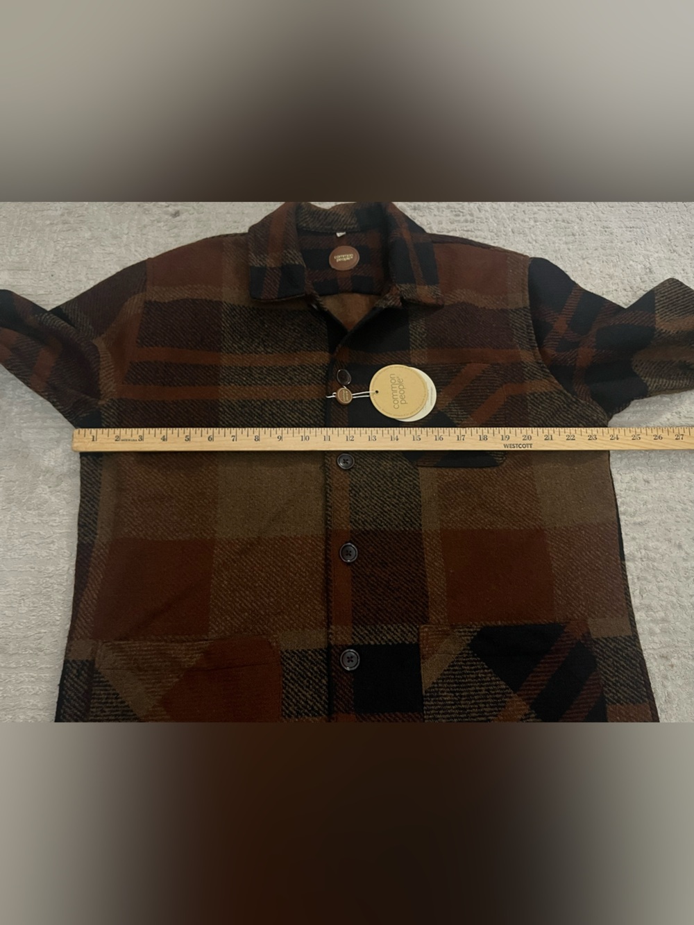 NWT Common People Jacob 3 Pocket Shacket - Picture 8 of 9